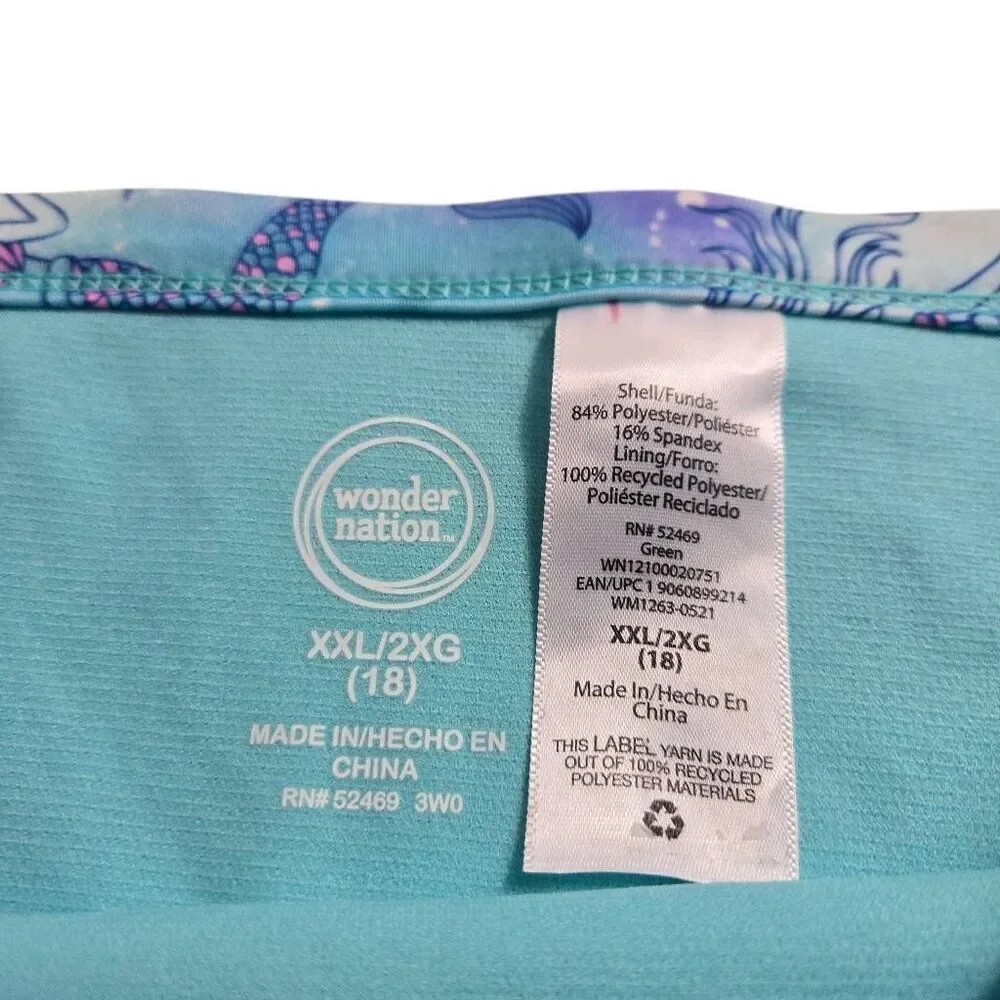 Wonder Nation Mermaid swimsuit bikini XXL 18